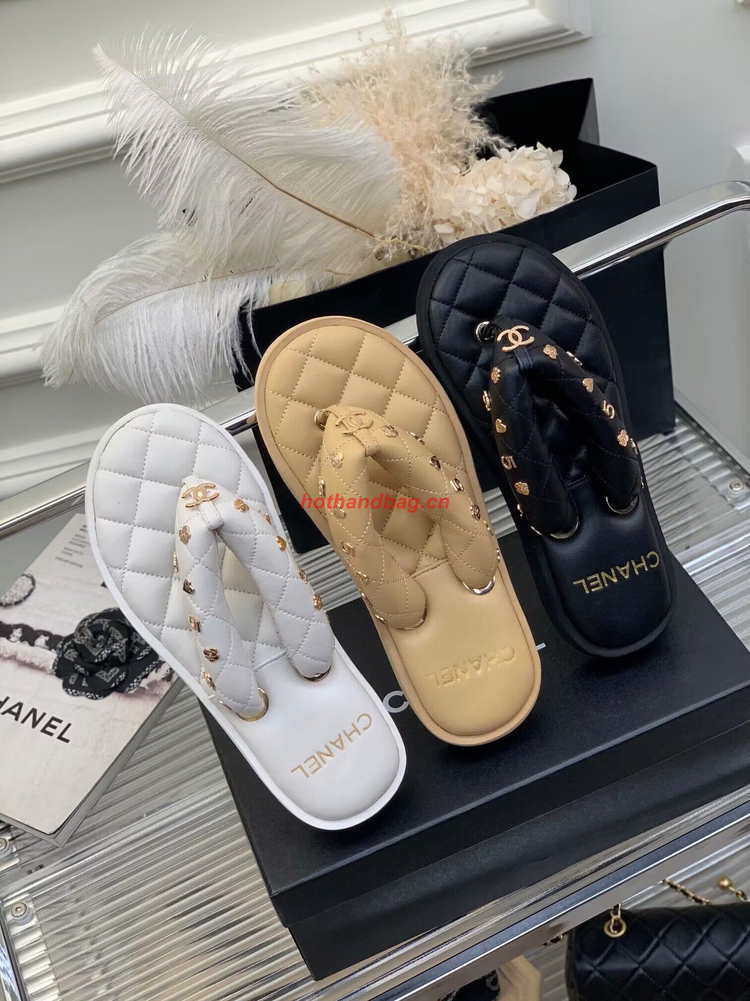 Chanel slippers CS39621 Black Chanel slippers CS39621 Black