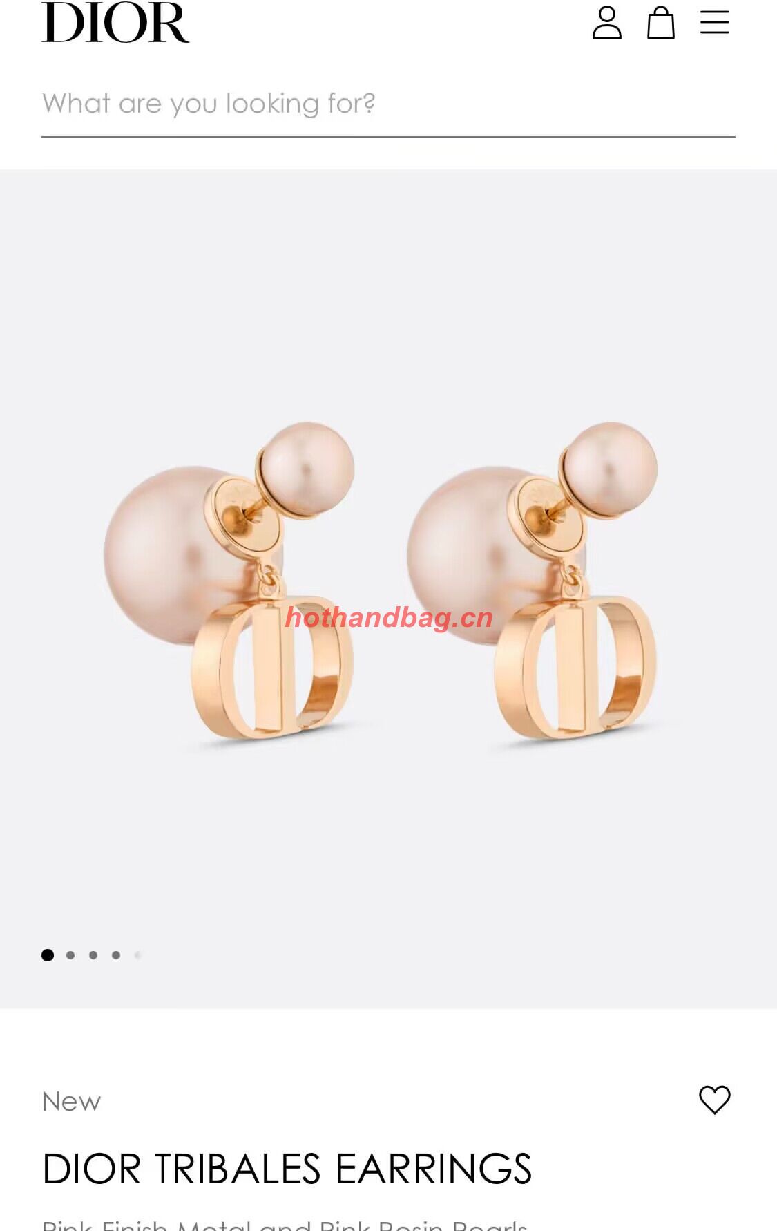 Dior Earrings DE12261 Pink Dior Earrings DE12261 Pink