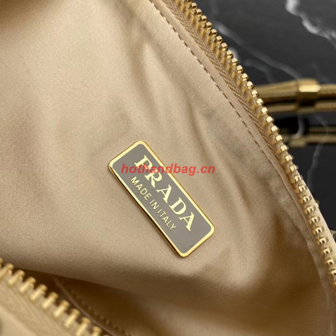 Prada Crystal-studded satin pouch 1NQ044 gold Prada Crystal-studded satin pouch 1NQ044 gold