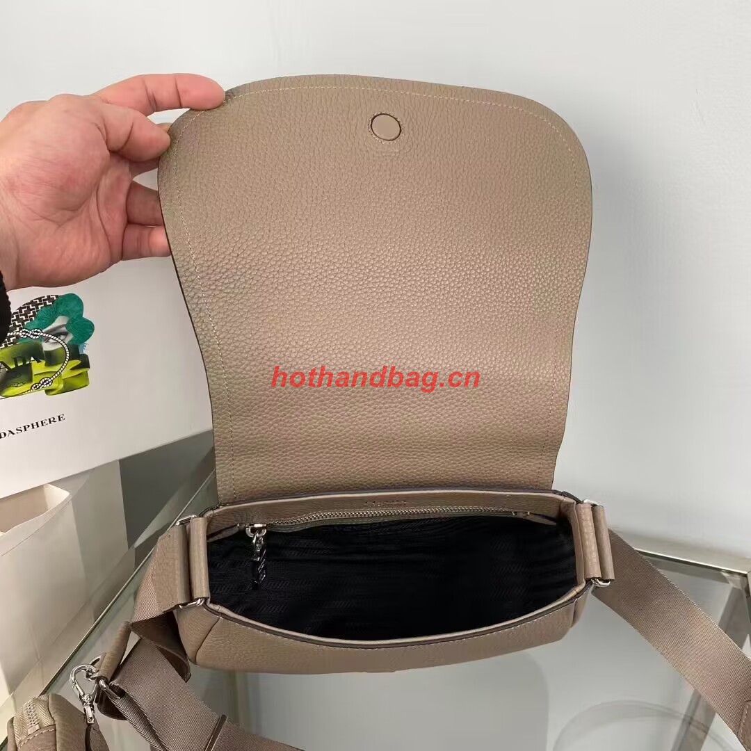 Prada Leather shoulder bag 1AD229 gray Prada Leather shoulder bag 1AD229 gray