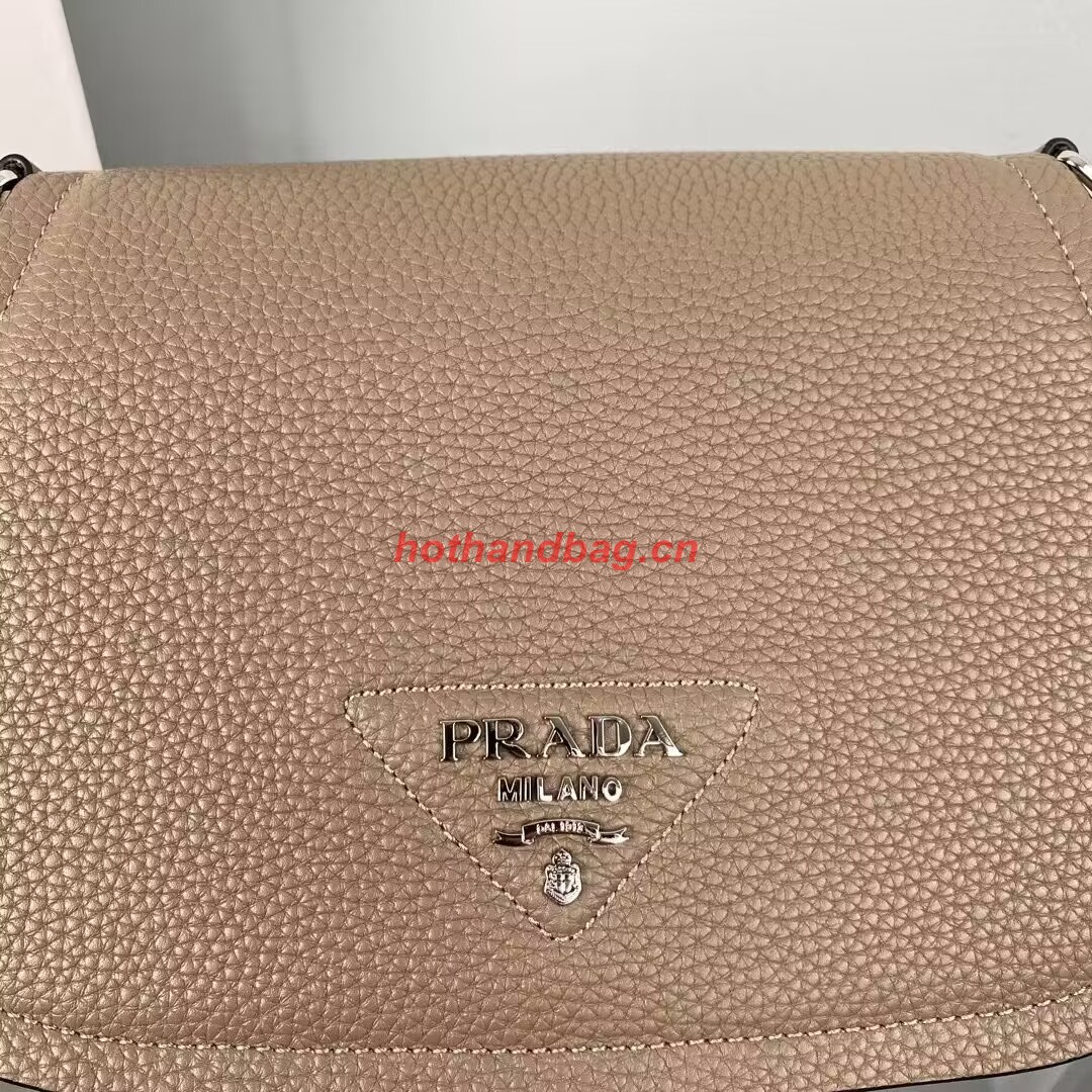 Prada Leather shoulder bag 1AD229 gray Prada Leather shoulder bag 1AD229 gray