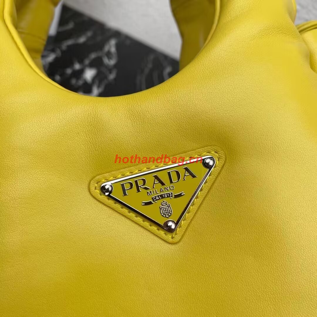 Prada Small padded Soft nappa-leather bag 1BA359 yellow Prada Small padded Soft nappa-leather bag 1BA359 yellow