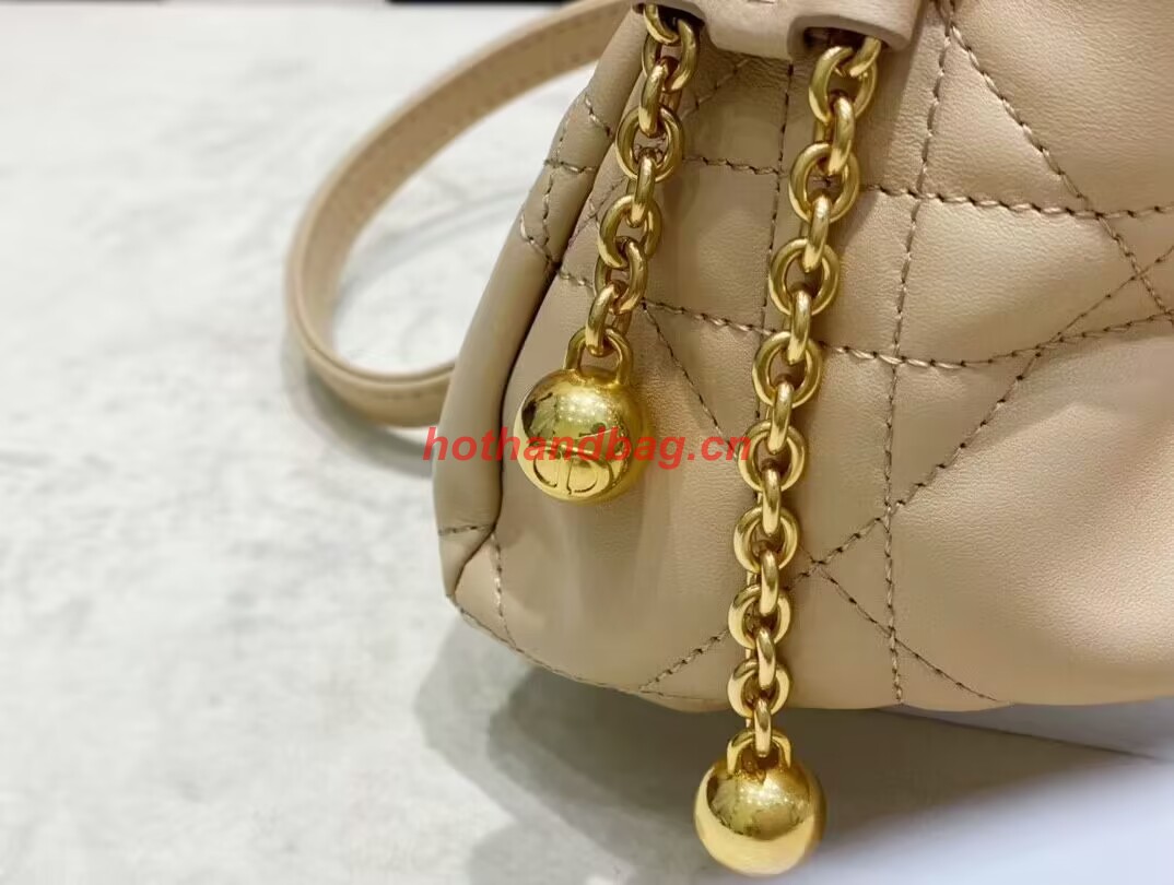 SMALL DIOR AMMI BAG Sand Pink Supple Macrocannage Lambskin M22567F SMALL DIOR AMMI BAG Sand Pink Supple Macrocannage Lambskin M22567F