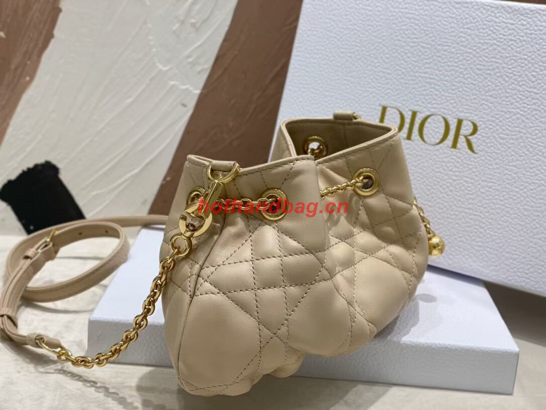 SMALL DIOR AMMI BAG Sand Pink Supple Macrocannage Lambskin M22567F SMALL DIOR AMMI BAG Sand Pink Supple Macrocannage Lambskin M22567F