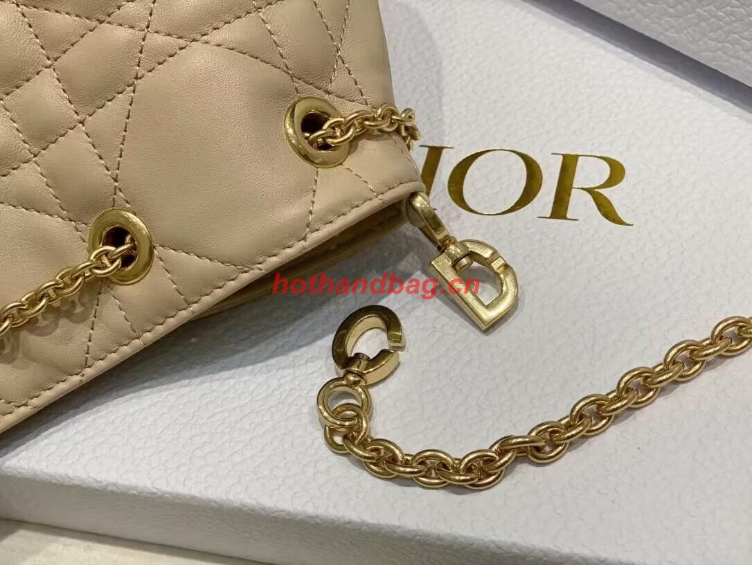 SMALL DIOR AMMI BAG Sand Pink Supple Macrocannage Lambskin M22567F SMALL DIOR AMMI BAG Sand Pink Supple Macrocannage Lambskin M22567F