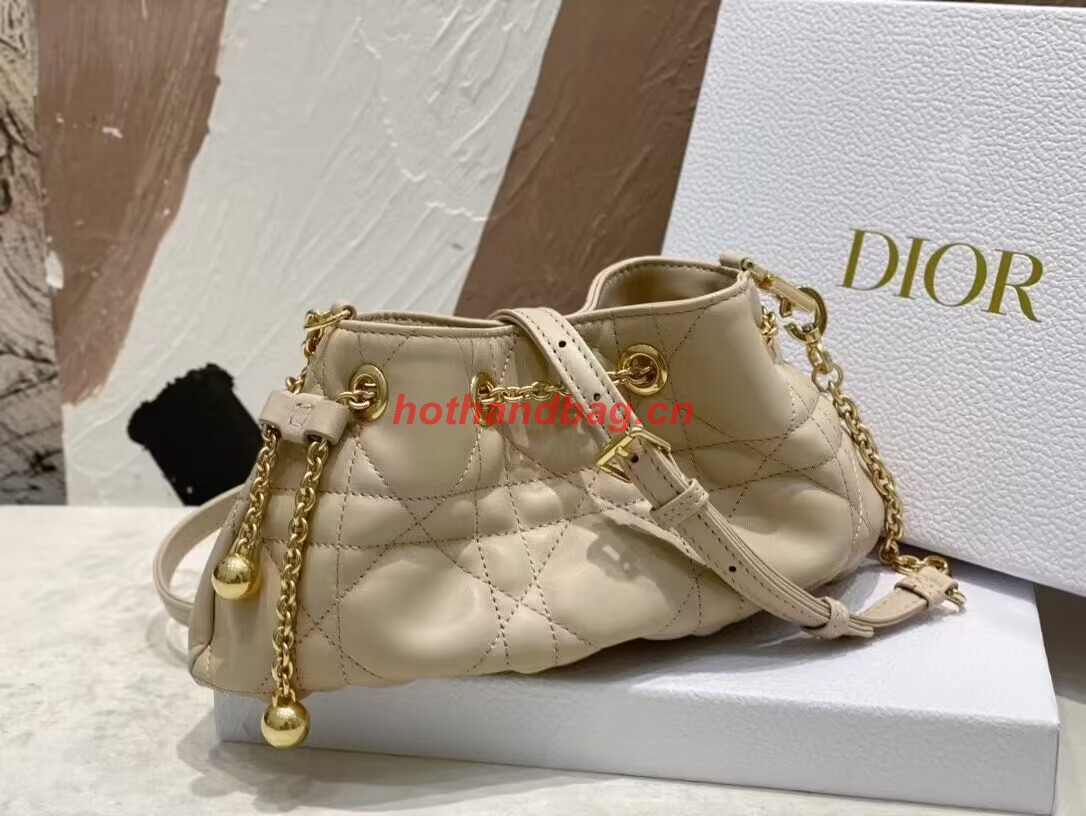 SMALL DIOR AMMI BAG Sand Pink Supple Macrocannage Lambskin M22567F SMALL DIOR AMMI BAG Sand Pink Supple Macrocannage Lambskin M22567F