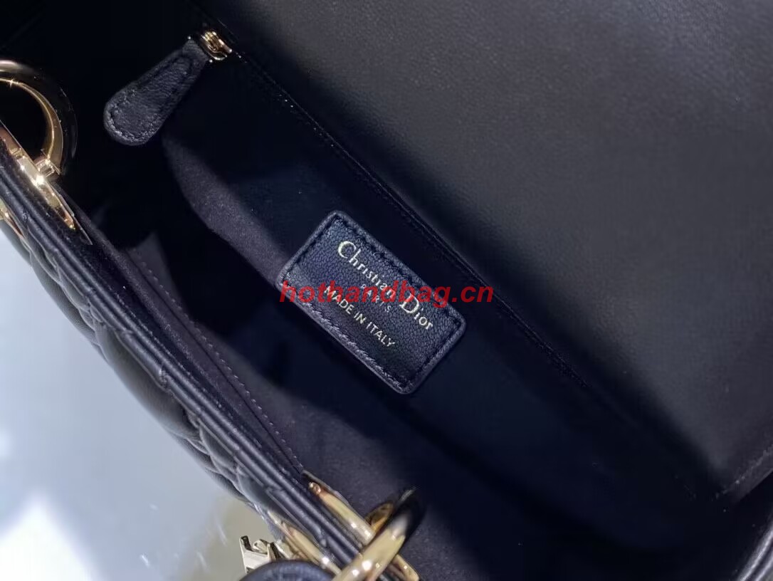 SMALL LADY DIOR MY ABCDIOR BAG Cannage Lambskin M0538ONG black SMALL LADY DIOR MY ABCDIOR BAG Cannage Lambskin M0538ONG black
