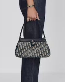 SMALL DIOR KEY BAG Blue Dior Oblique Jacquard M1844O SMALL DIOR KEY BAG Blue Dior Oblique Jacquard M1844O