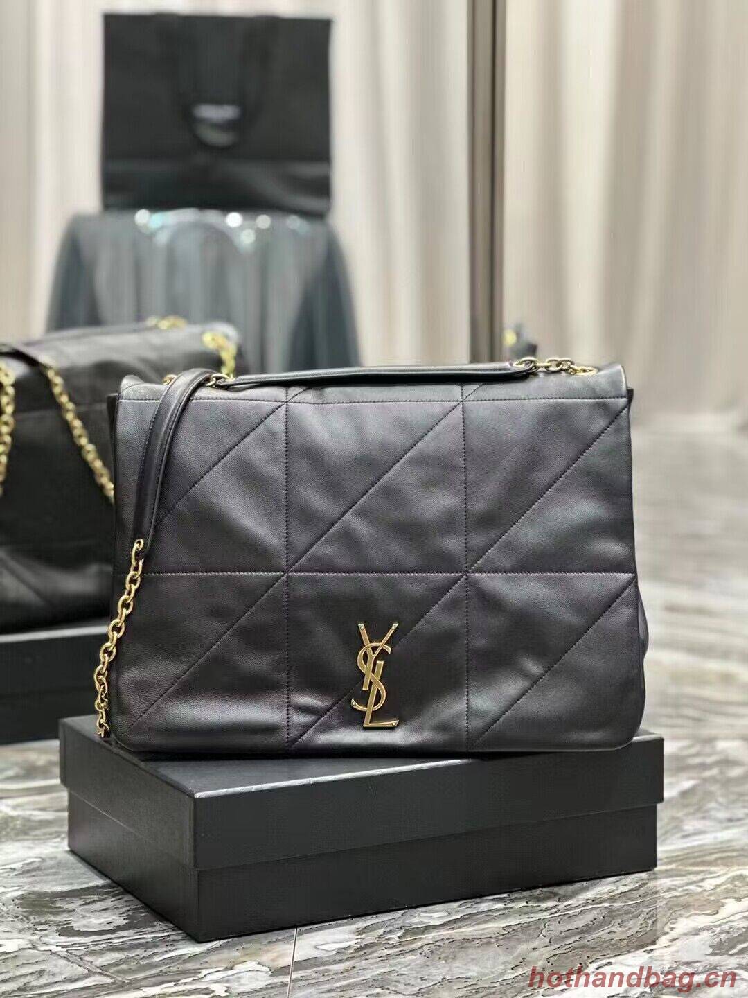 SAINT LAURENT KATE MEDIUM REVERSIBLE CHAIN BAG IN SUEDE AND SMOOTH LEATHER Y855822 black SAINT LAURENT KATE MEDIUM REVERSIBLE CHAIN BAG IN SUEDE AND SMOOTH LEATHER Y855822 black