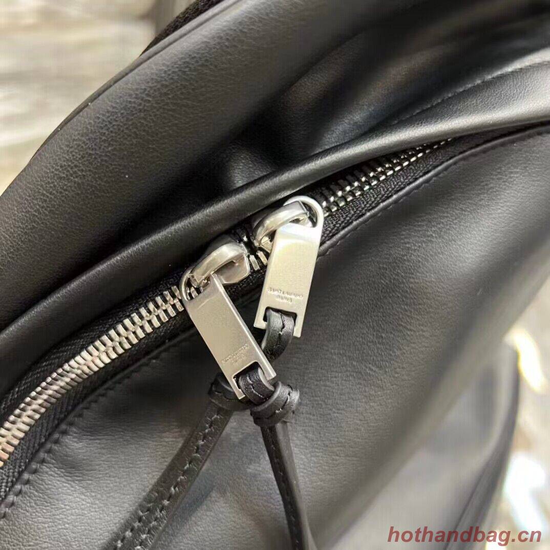 SAINT LAURENT LEATHER large knapsack A886653 black SAINT LAURENT LEATHER large knapsack A886653 black