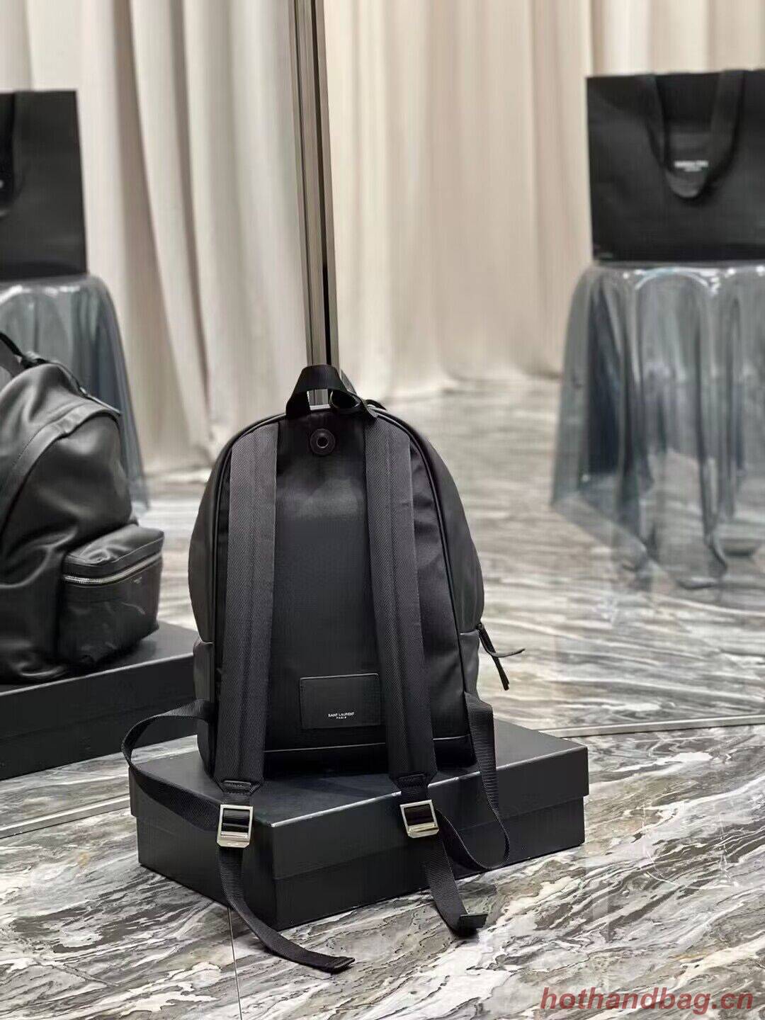 SAINT LAURENT LEATHER small knapsack Y886654 black SAINT LAURENT LEATHER small knapsack Y886654 black