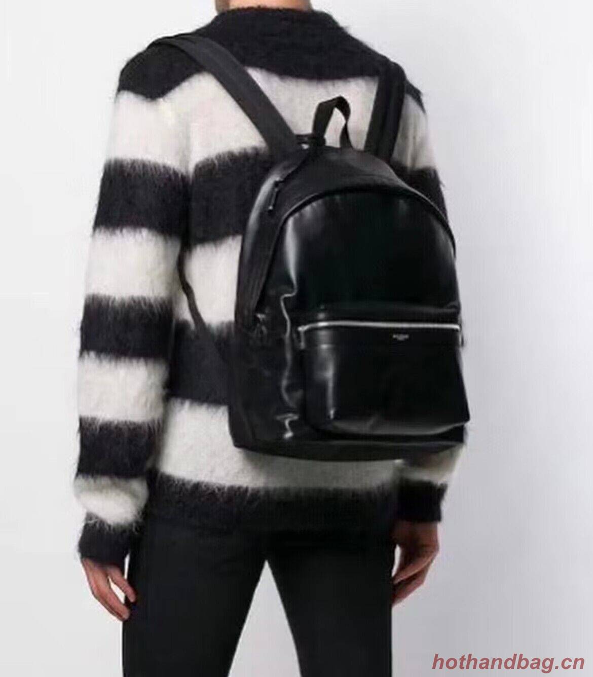 SAINT LAURENT LEATHER small knapsack Y886654 black SAINT LAURENT LEATHER small knapsack Y886654 black