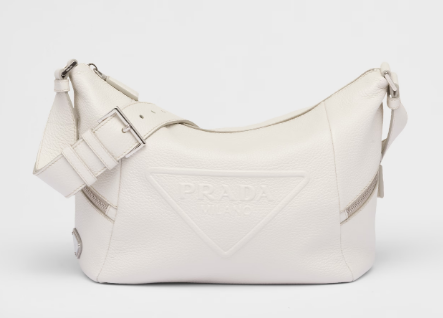 Prada Leather bag with shoulder strap 2VH165 white Prada Leather bag with shoulder strap 2VH165 white
