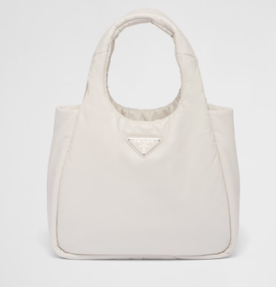 Prada Medium padded Soft nappa leather bag 1BG413 white Prada Medium padded Soft nappa leather bag 1BG413 white