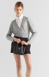 Prada Leather handbag 1BA349 black Prada Leather handbag 1BA349 black