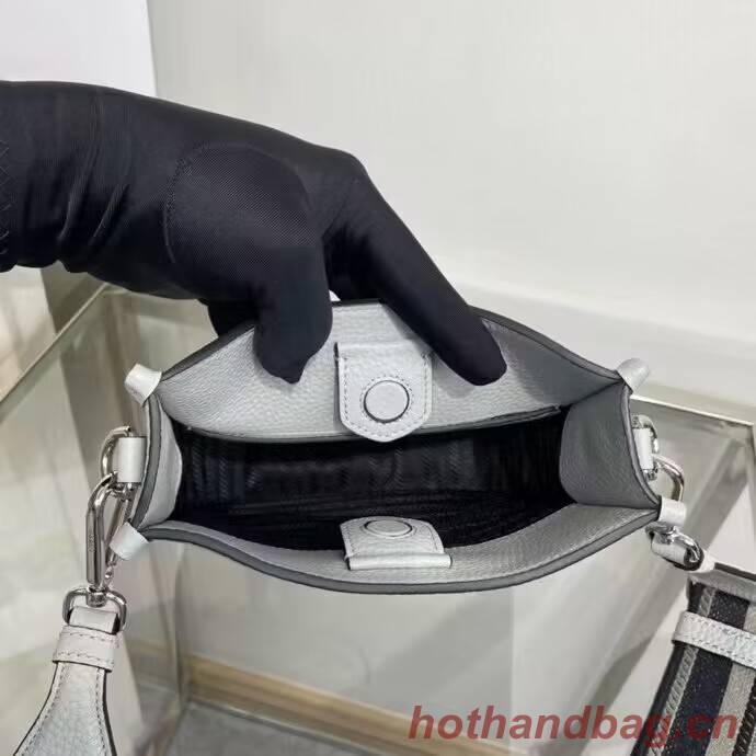 Prada Leather mini shoulder bag 1BH191 Grey Prada Leather mini shoulder bag 1BH191 Grey