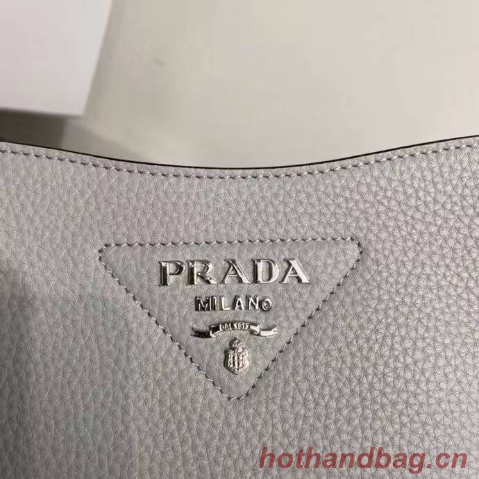 Prada Leather mini shoulder bag 1BH191 Grey Prada Leather mini shoulder bag 1BH191 Grey