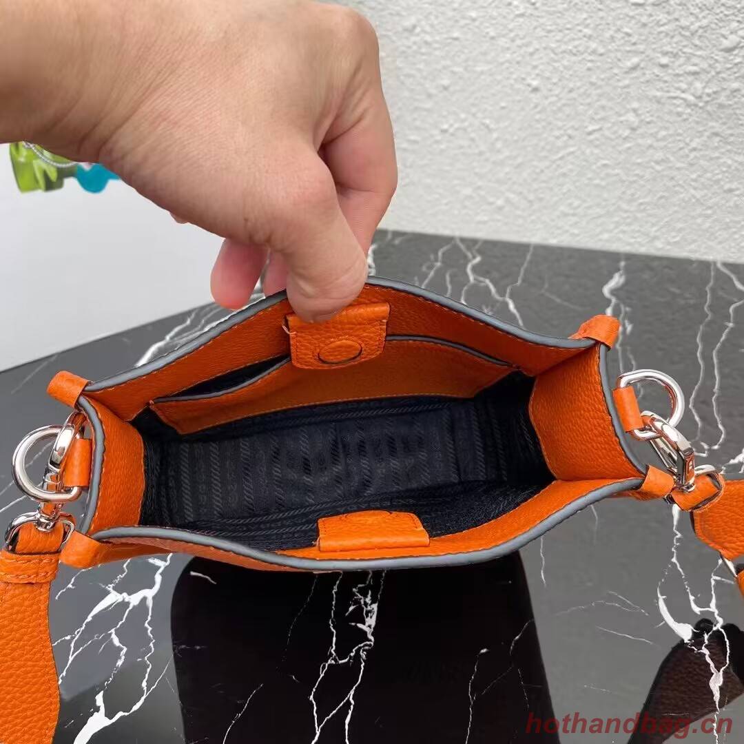 Prada Leather mini shoulder bag 1BH191 Papaya Prada Leather mini shoulder bag 1BH191 Papaya
