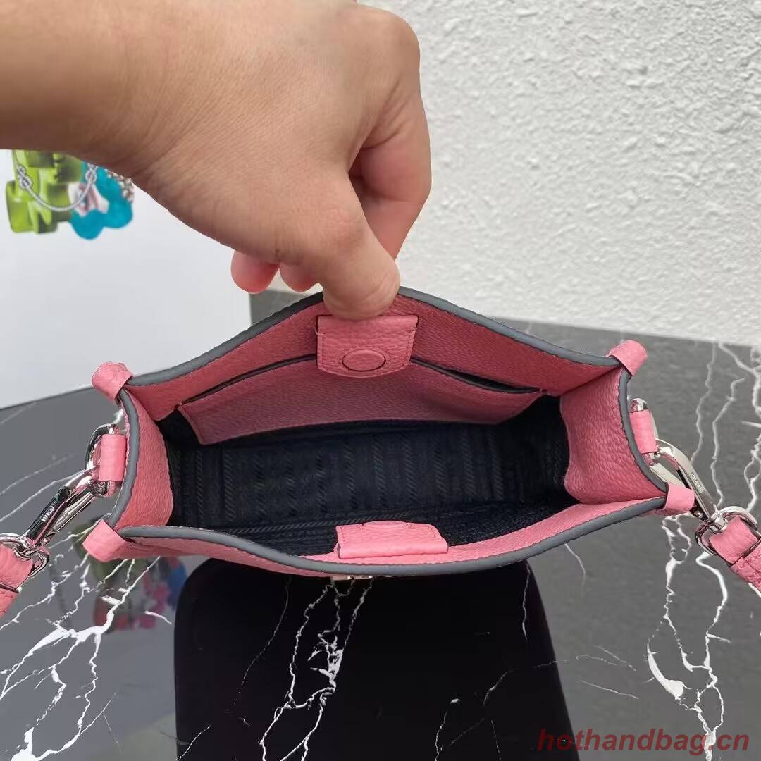 Prada Leather mini shoulder bag 1BH191 pink Prada Leather mini shoulder bag 1BH191 pink