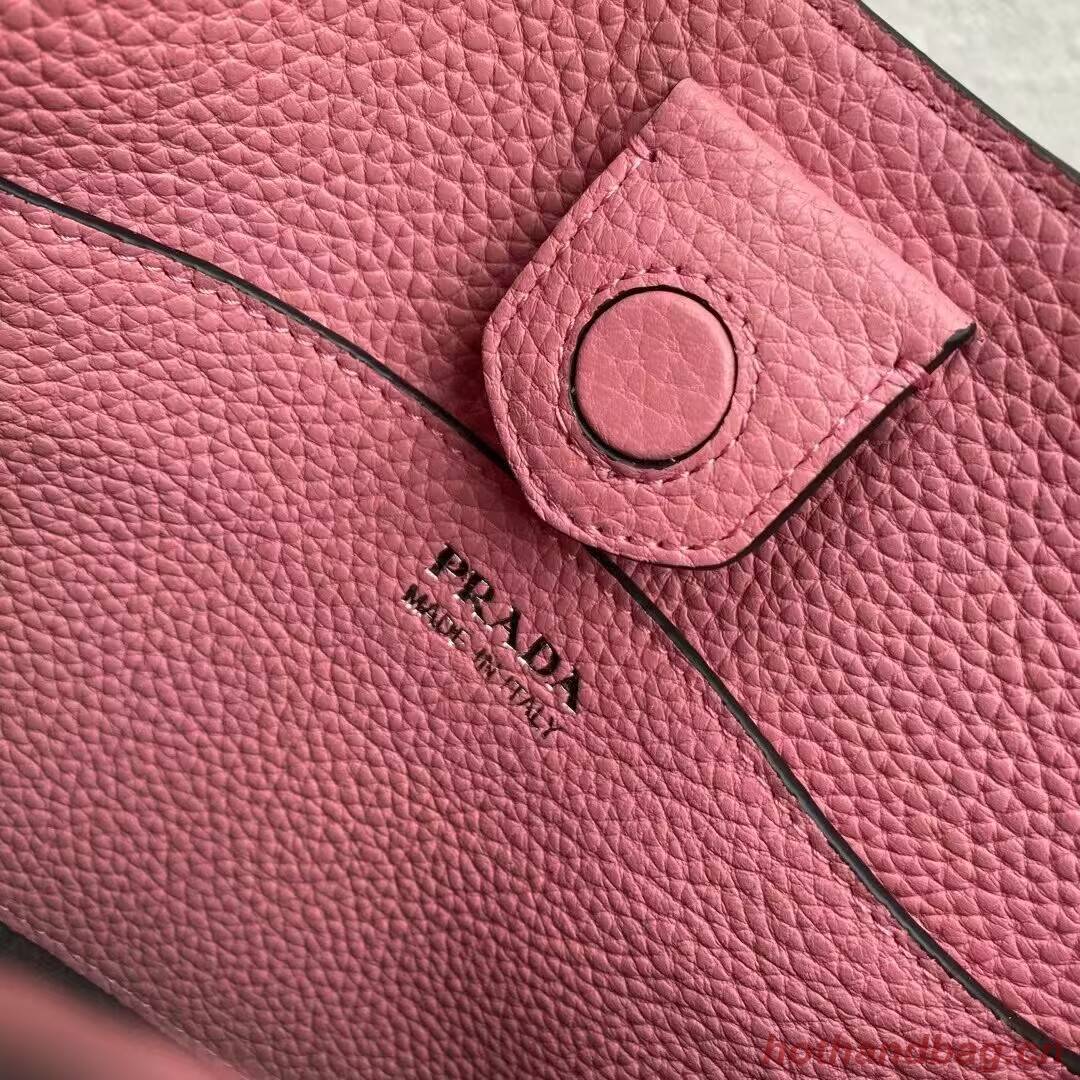 Prada Leather mini shoulder bag 1BH191 pink Prada Leather mini shoulder bag 1BH191 pink