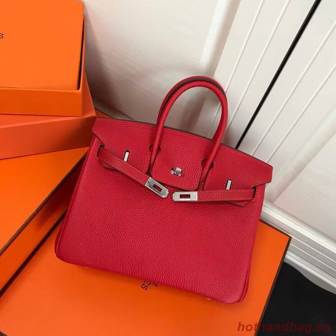 Hermes original Toge Leather HB35O red&silver Metal Hermes original Toge Leather HB35O red&silver Metal