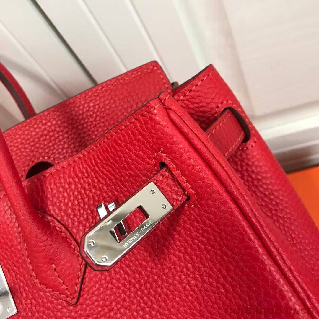 Hermes original Toge Leather HB35O red&silver Metal Hermes original Toge Leather HB35O red&silver Metal