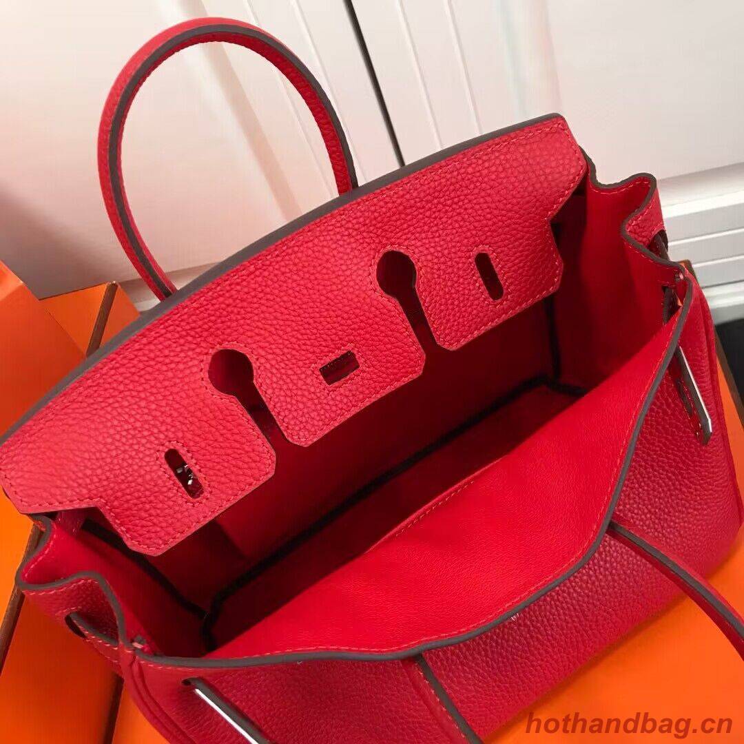 Hermes original Toge Leather HB35O red&silver Metal Hermes original Toge Leather HB35O red&silver Metal