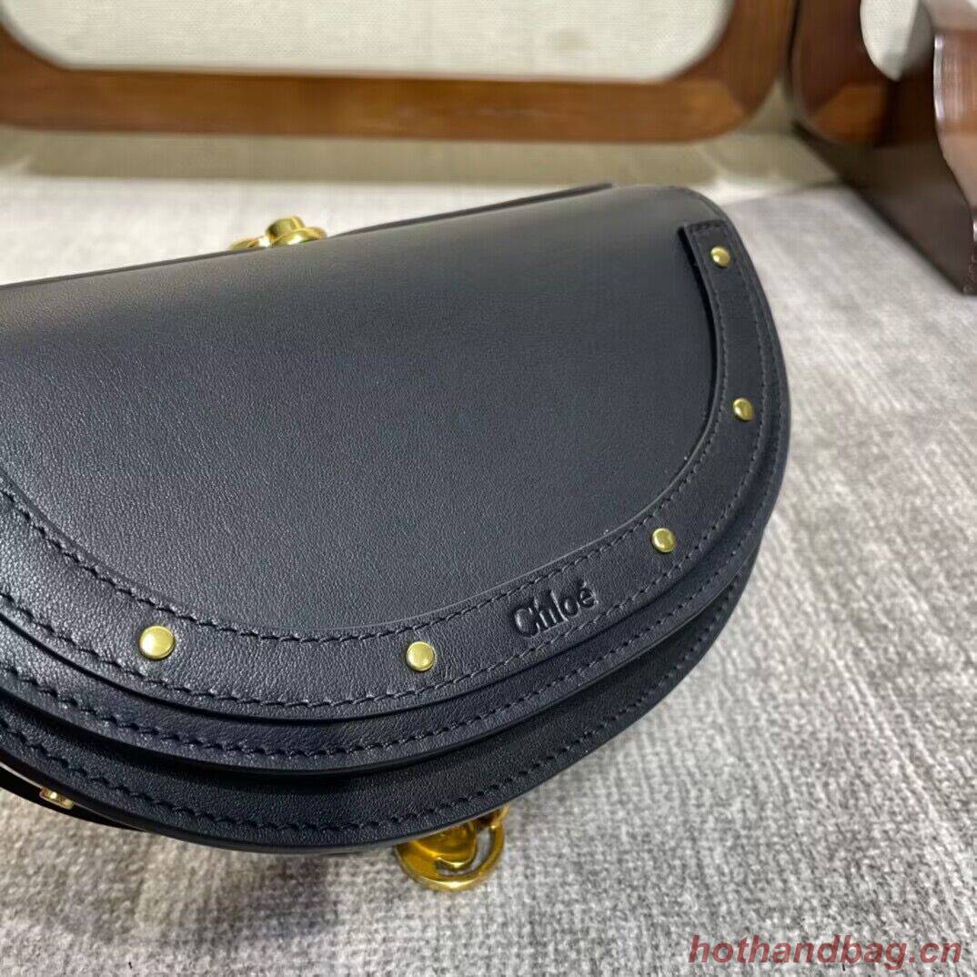 Chloe Nile Bracelet Minaudiere Original Leather 6020 Black Chloe Nile Bracelet Minaudiere Original Leather 6020 Black