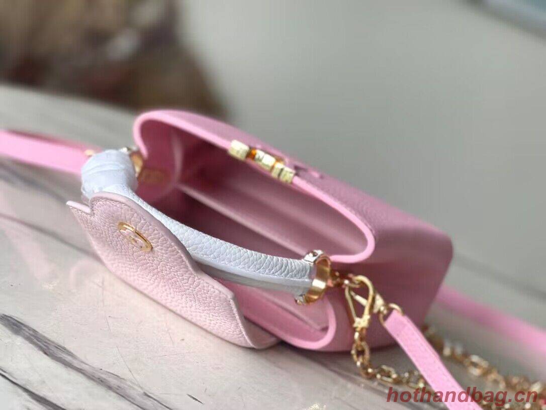 Louis Vuitton Capucines Original Leather Bag M22375 Light Pink Louis Vuitton Capucines Original Leather Bag M22375 Light Pink