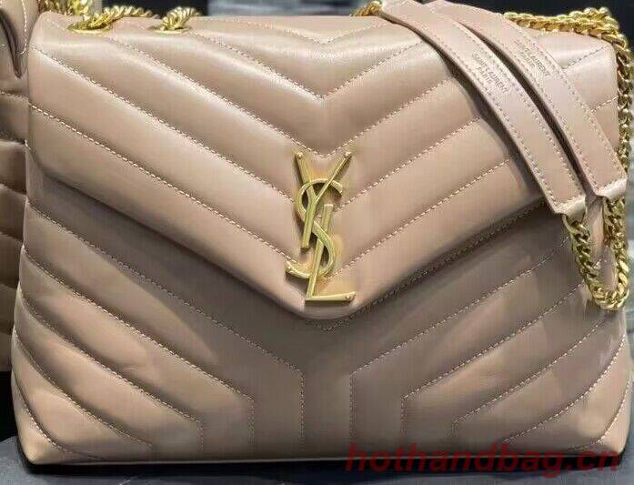 SAINT LAURENT Loulou Monogram medium quilted leather shoulder bag 74558 Khaki SAINT LAURENT Loulou Monogram medium quilted leather shoulder bag 74558 Khaki