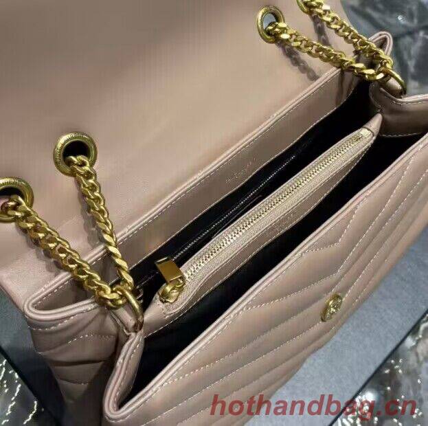 SAINT LAURENT Loulou Monogram medium quilted leather shoulder bag 74558 Khaki SAINT LAURENT Loulou Monogram medium quilted leather shoulder bag 74558 Khaki