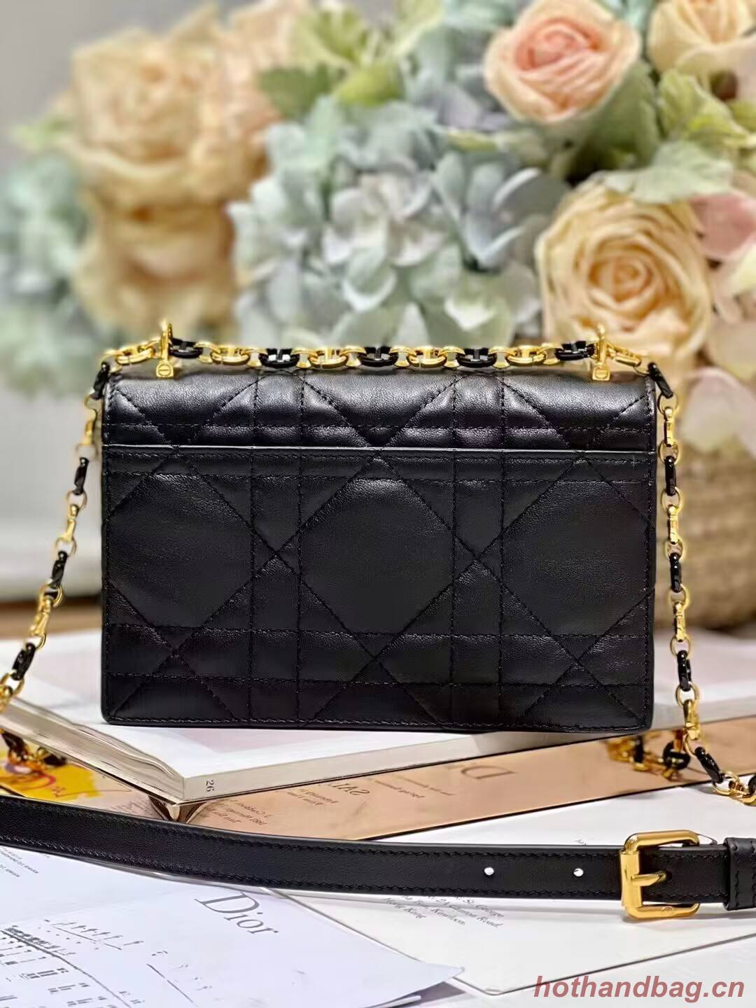 Dior MISS CARO MINI BAG Macrocannage Lambskin S5169UD BLACK Dior MISS CARO MINI BAG Macrocannage Lambskin S5169UD BLACK