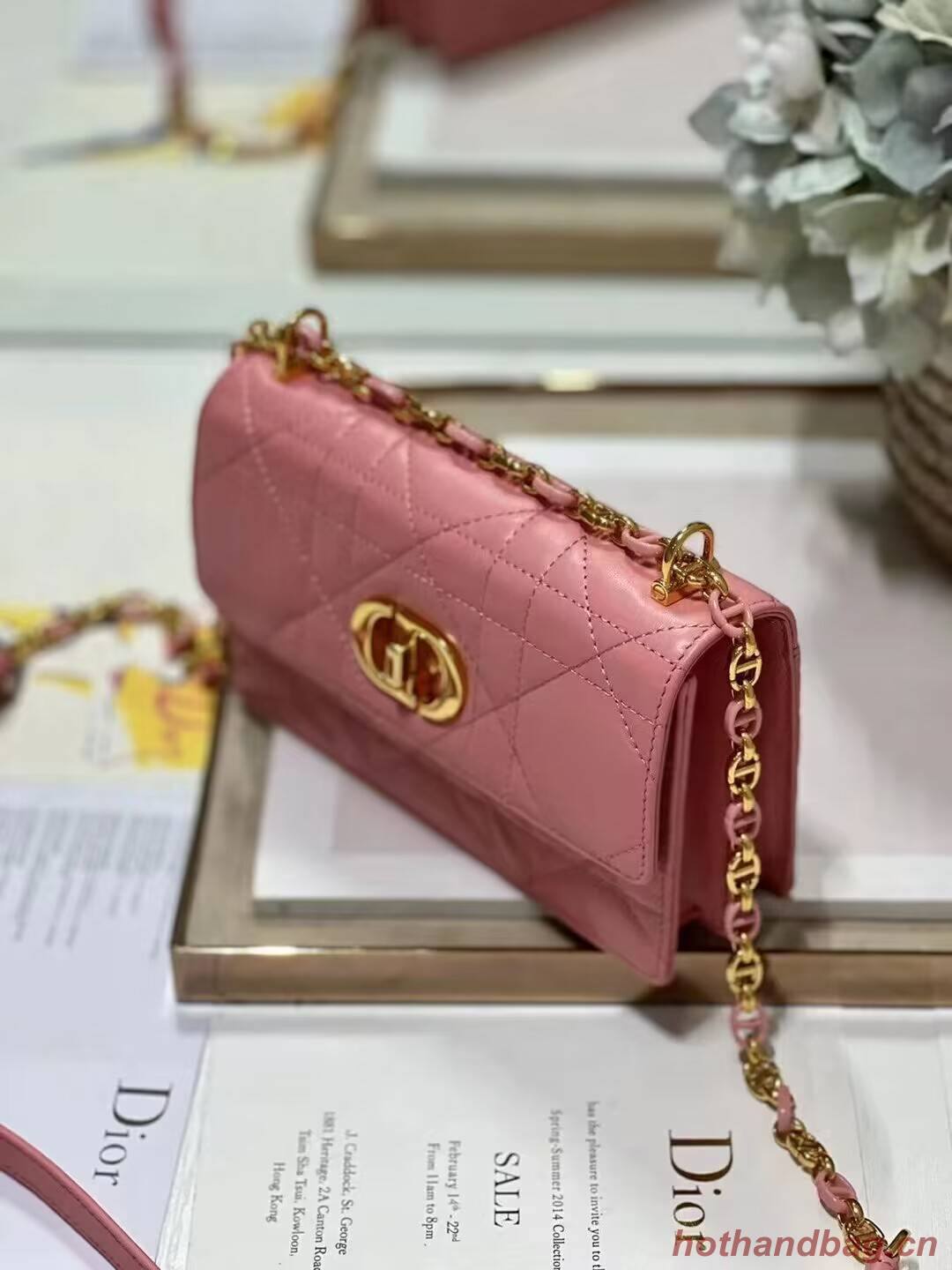 Dior MISS CARO MINI BAG Macrocannage Lambskin S5169UD PINK Dior MISS CARO MINI BAG Macrocannage Lambskin S5169UD PINK