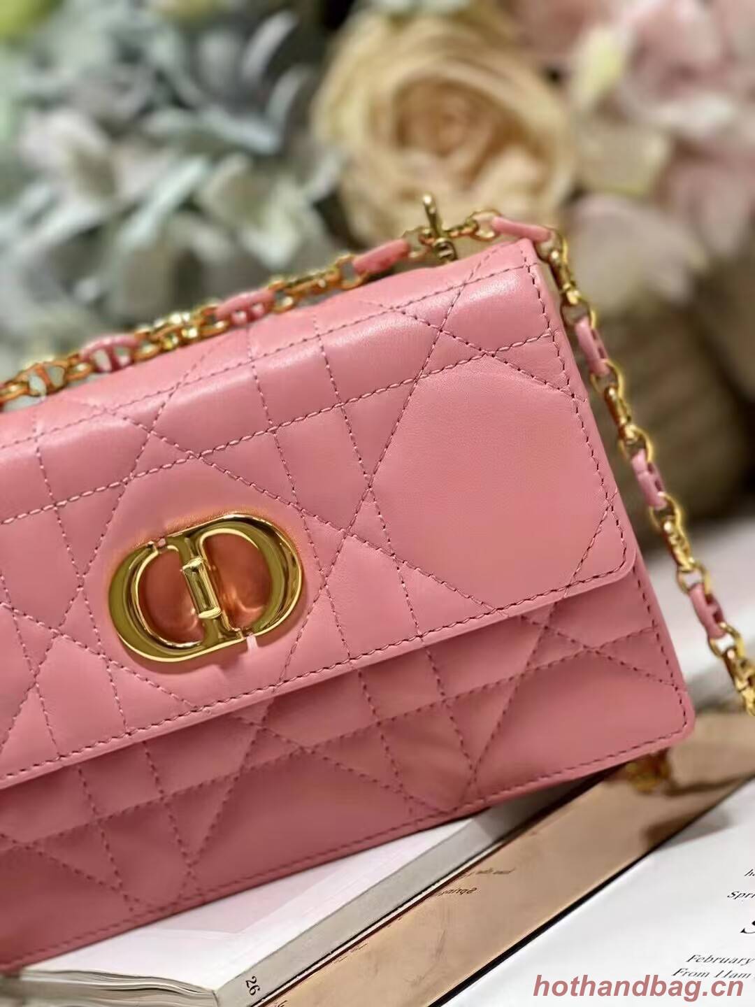 Dior MISS CARO MINI BAG Macrocannage Lambskin S5169UD PINK Dior MISS CARO MINI BAG Macrocannage Lambskin S5169UD PINK
