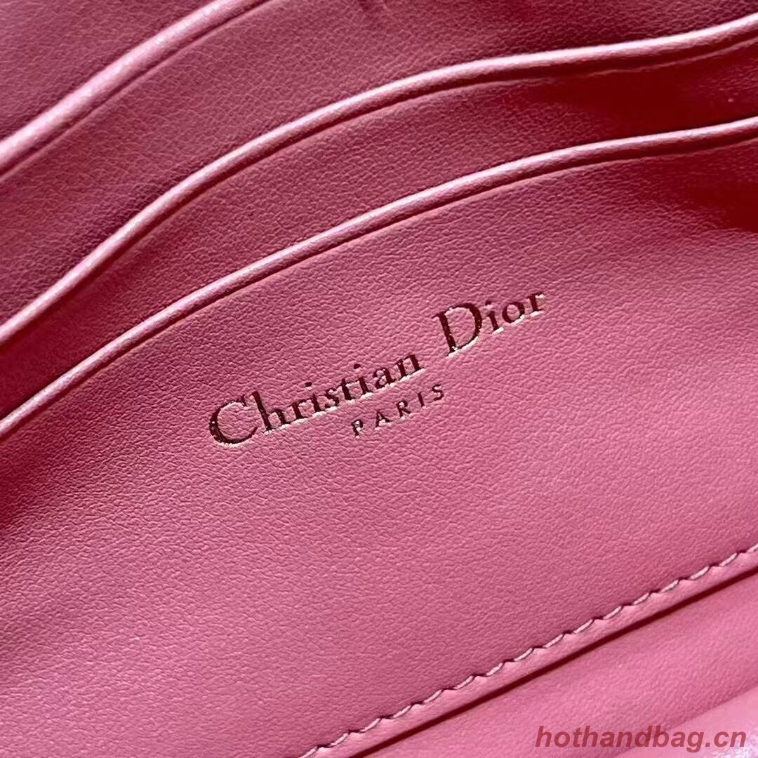 Dior MISS CARO MINI BAG Macrocannage Lambskin S5169UD PINK Dior MISS CARO MINI BAG Macrocannage Lambskin S5169UD PINK