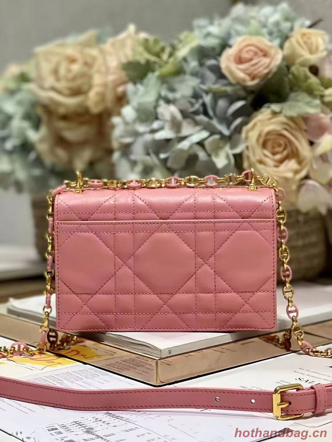Dior MISS CARO MINI BAG Macrocannage Lambskin S5169UD PINK Dior MISS CARO MINI BAG Macrocannage Lambskin S5169UD PINK