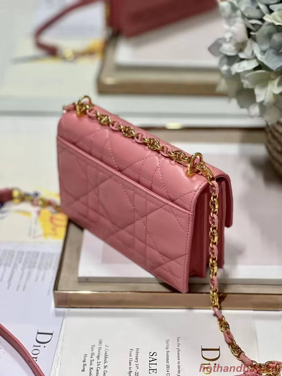 Dior MISS CARO MINI BAG Macrocannage Lambskin S5169UD PINK Dior MISS CARO MINI BAG Macrocannage Lambskin S5169UD PINK