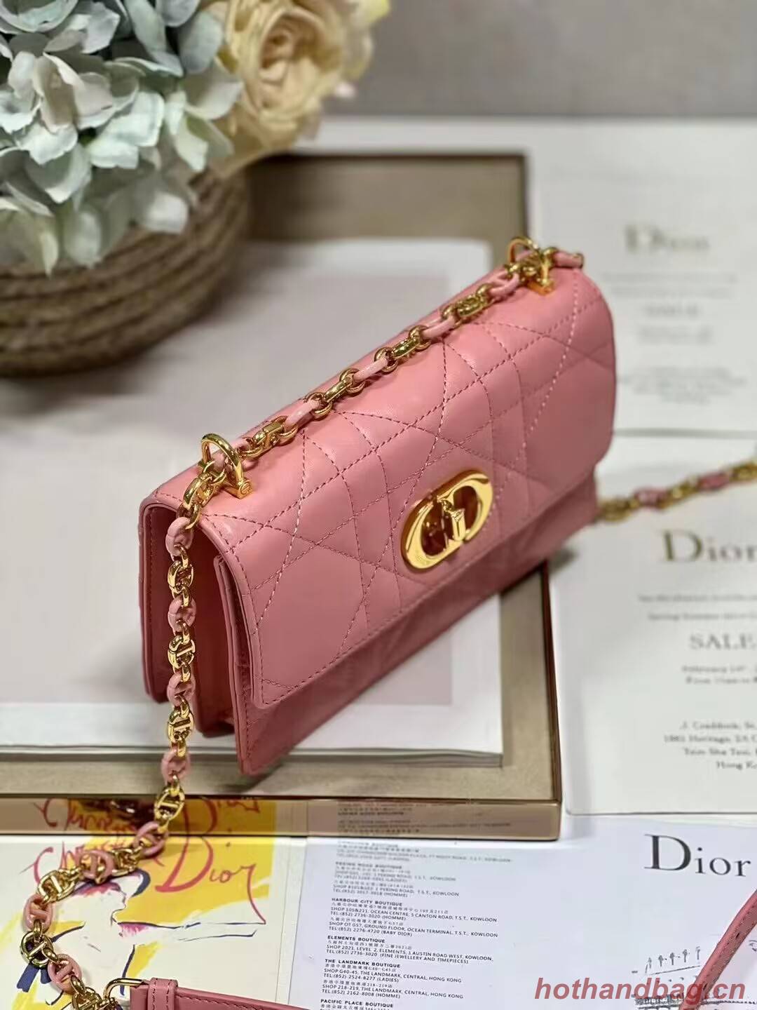 Dior MISS CARO MINI BAG Macrocannage Lambskin S5169UD PINK Dior MISS CARO MINI BAG Macrocannage Lambskin S5169UD PINK
