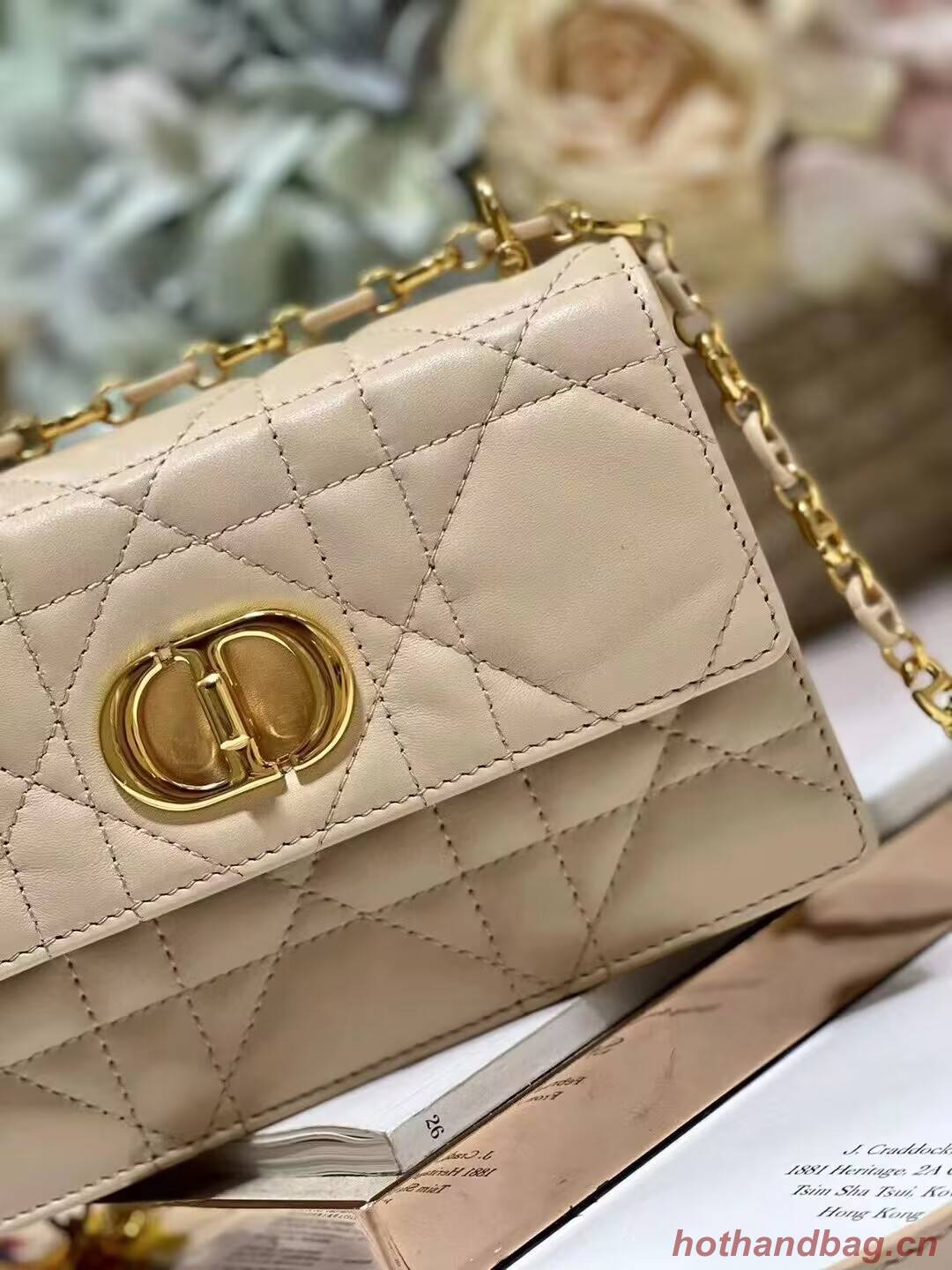 Dior MISS CARO MINI BAG Macrocannage Lambskin S5169UD Sand-Colored Dior MISS CARO MINI BAG Macrocannage Lambskin S5169UD Sand-Colored