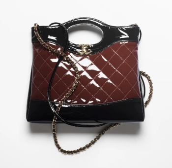 CHANEL 31 MINI SHOPPING BAG AS4133 Burgundy & Black CHANEL 31 MINI SHOPPING BAG AS4133 Burgundy & Black