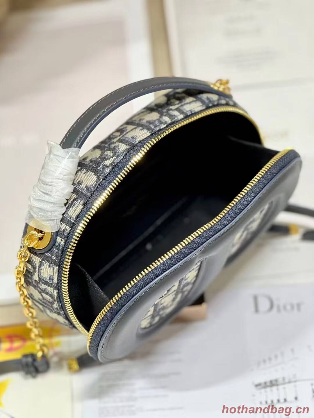 CD SIGNATURE OVAL CAMERA BAG Blue Dior Oblique Jacquard S2201UTZQ CD SIGNATURE OVAL CAMERA BAG Blue Dior Oblique Jacquard S2201UTZQ