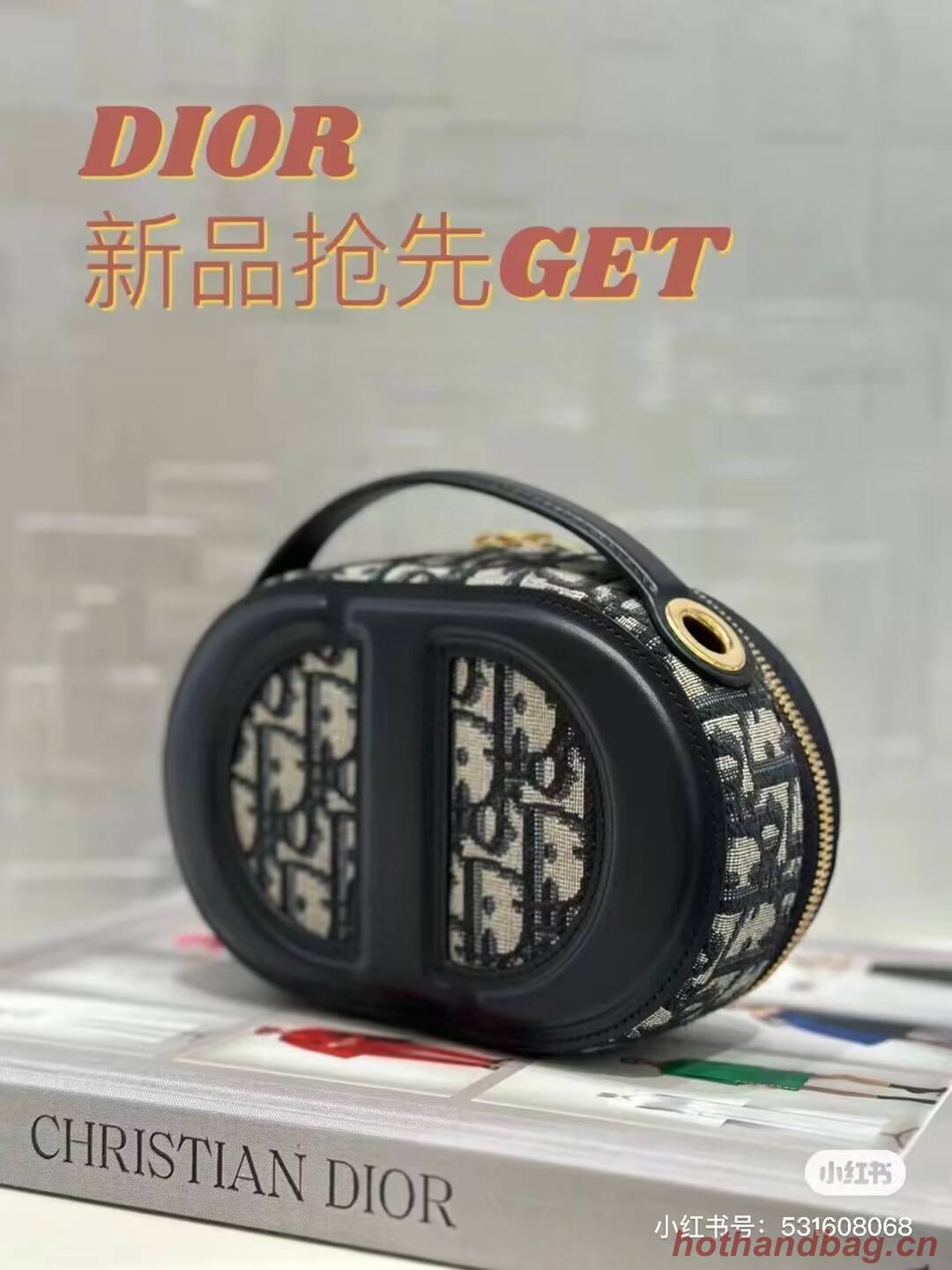 CD SIGNATURE OVAL CAMERA BAG Blue Dior Oblique Jacquard S2201UTZQ CD SIGNATURE OVAL CAMERA BAG Blue Dior Oblique Jacquard S2201UTZQ