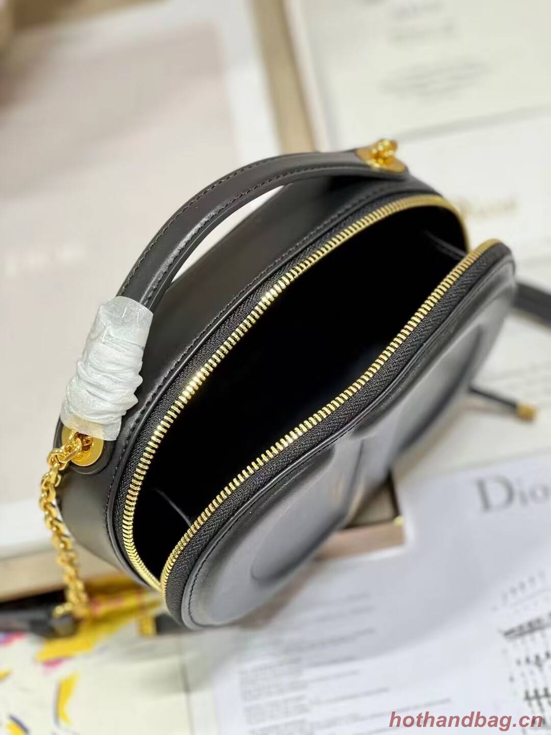 DIOR SIGNATURE OVAL CAMERA BAG Calfskin with Embossed CD Signature S2201UMFV black DIOR SIGNATURE OVAL CAMERA BAG Calfskin with Embossed CD Signature S2201UMFV black