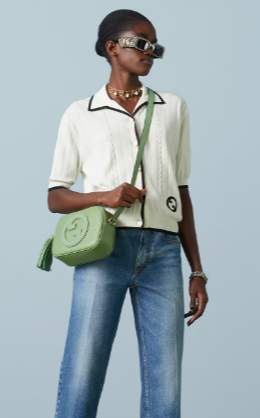 GUCCI BLONDIE SMALL SHOULDER BAG 742360 Green GUCCI BLONDIE SMALL SHOULDER BAG 742360 Green