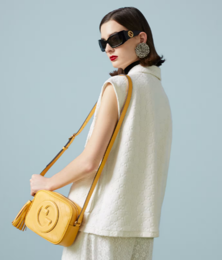 GUCCI BLONDIE SMALL SHOULDER BAG 742360 Yellow GUCCI BLONDIE SMALL SHOULDER BAG 742360 Yellow