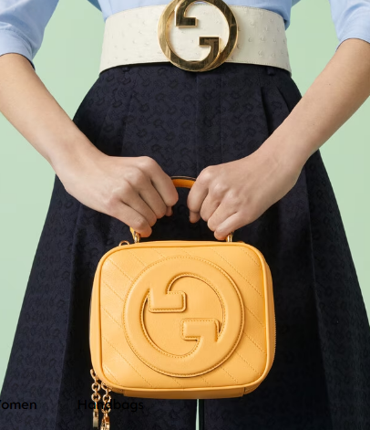 GUCCI BLONDIE TOP HANDLE BAG 744434 Yellow GUCCI BLONDIE TOP HANDLE BAG 744434 Yellow