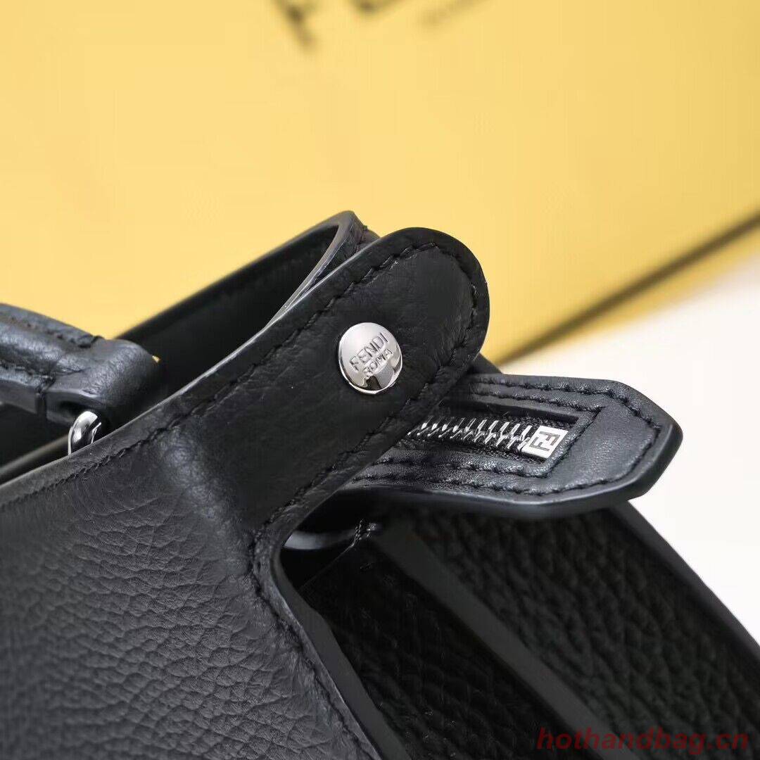 Fendi Peekaboo ISeeU XCross Small Original Leather Bag 2317 Black Fendi Peekaboo ISeeU XCross Small Original Leather Bag 2317 Black