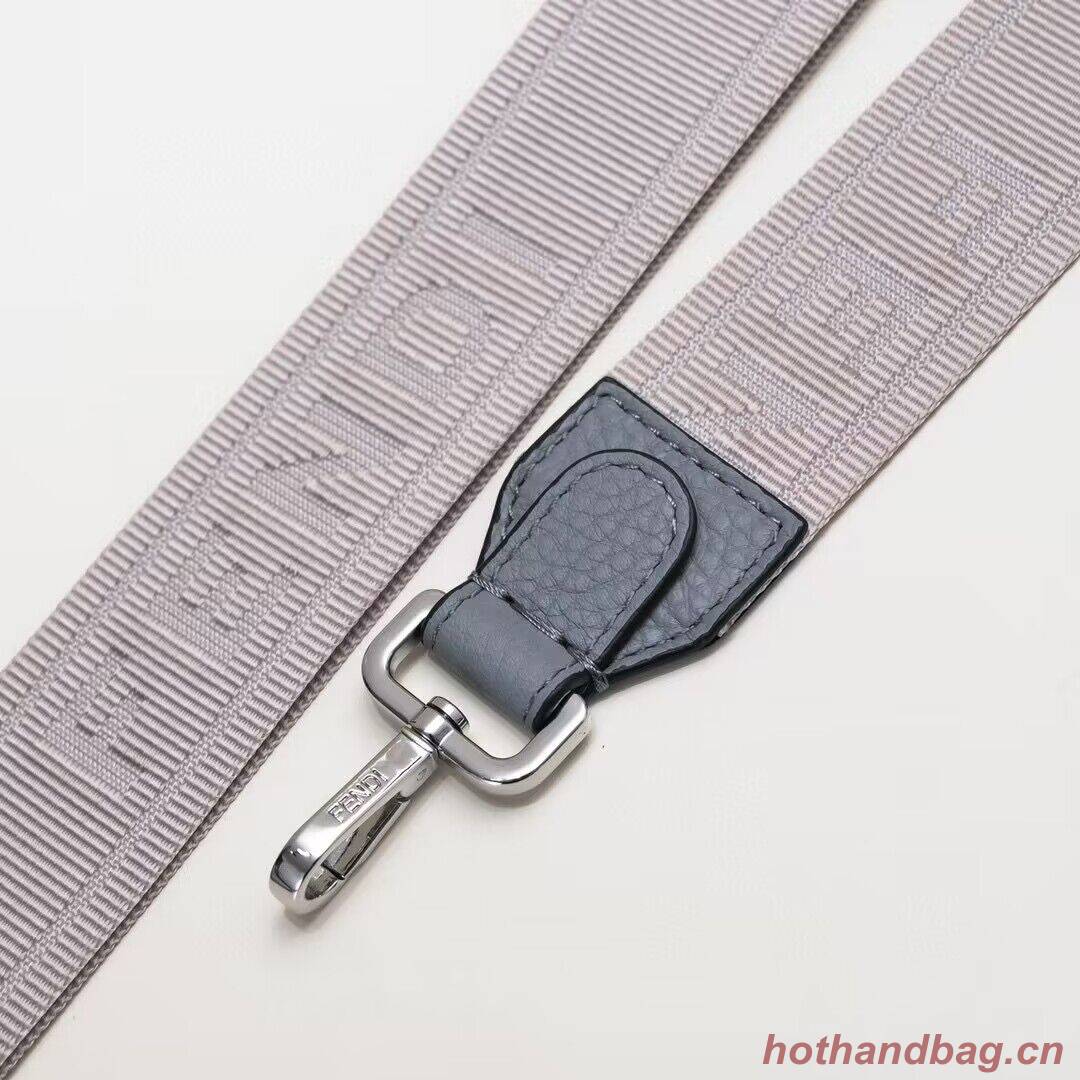 Fendi Peekaboo ISeeU XCross Small Original Leather Bag 2317 Light Gray Fendi Peekaboo ISeeU XCross Small Original Leather Bag 2317 Light Gray