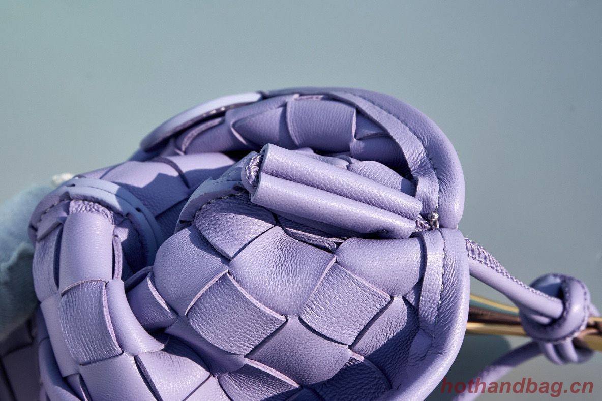 Bottega Veneta Sardine Intrecciato Gold Hardware Handle Bag 744267 Purple Bottega Veneta Sardine Intrecciato Gold Hardware Handle Bag 744267 Purple