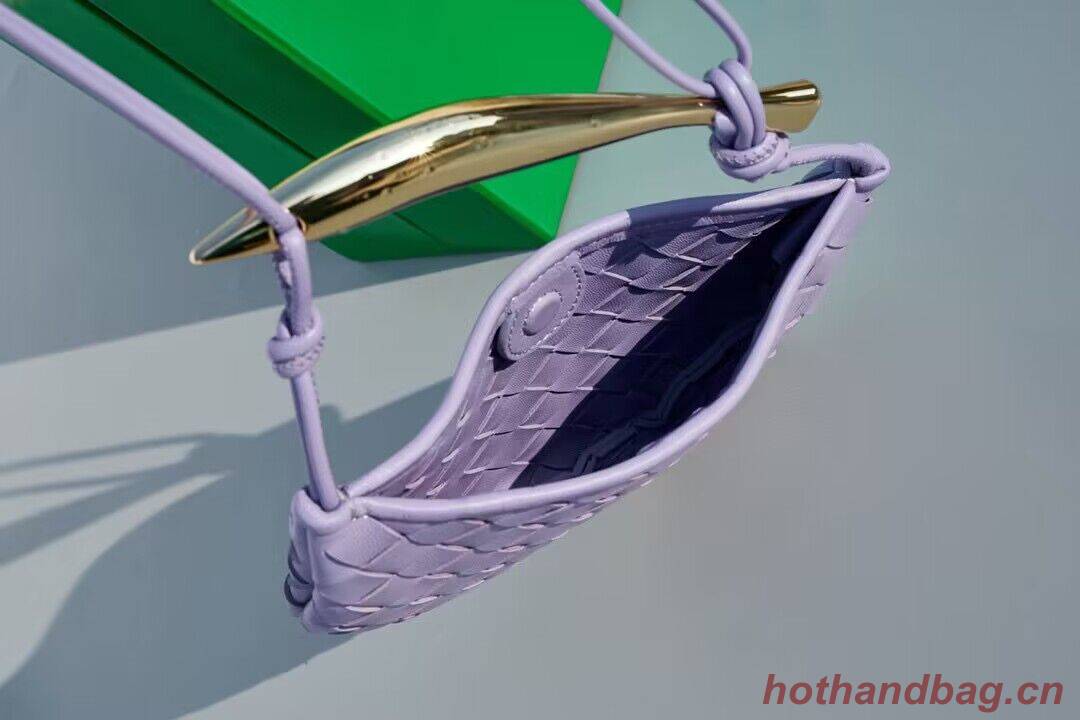 Bottega Veneta Sardine Intrecciato Gold Hardware Handle Bag 744267 Purple Bottega Veneta Sardine Intrecciato Gold Hardware Handle Bag 744267 Purple